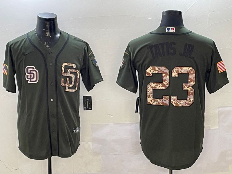 Men San Diego Padres 23 Tatis jr Green Game 2025 Nike MLB Jersey style 4